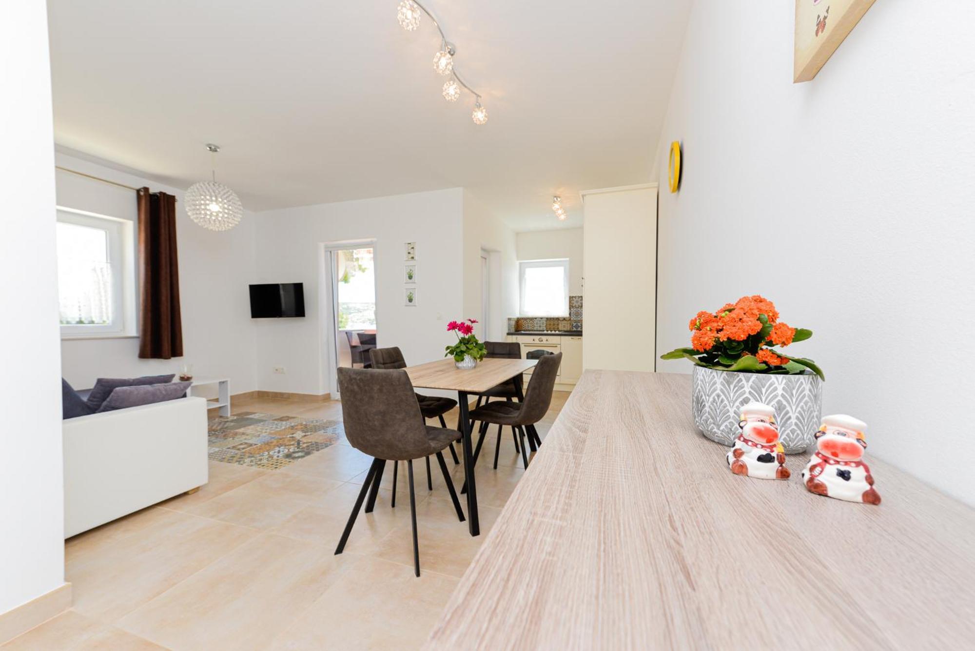 Apartments Amfora - Cozy And Modern Apartments For Up To 15 People, 100M From The Sea And Beach Stara Novalja Zewnętrze zdjęcie